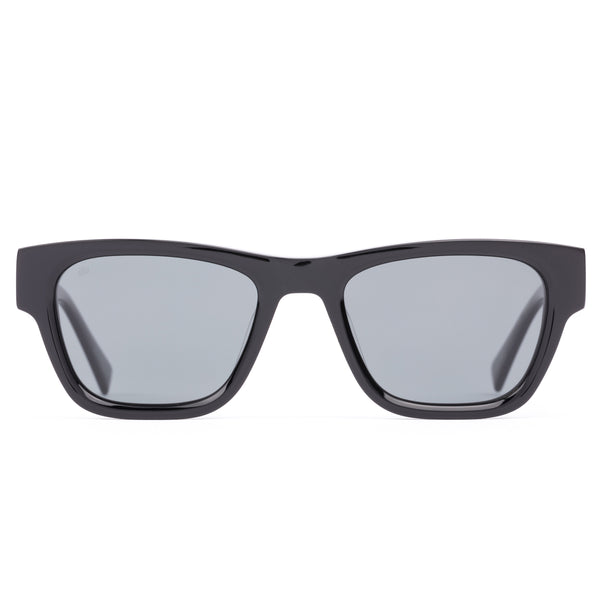 SODA SHADES BOSTON SILVER BLACK UNISEX POLARIZED SUNGLASSES Boston : Black / Square Polarized Sunglasses – sito shades USA main image 3
