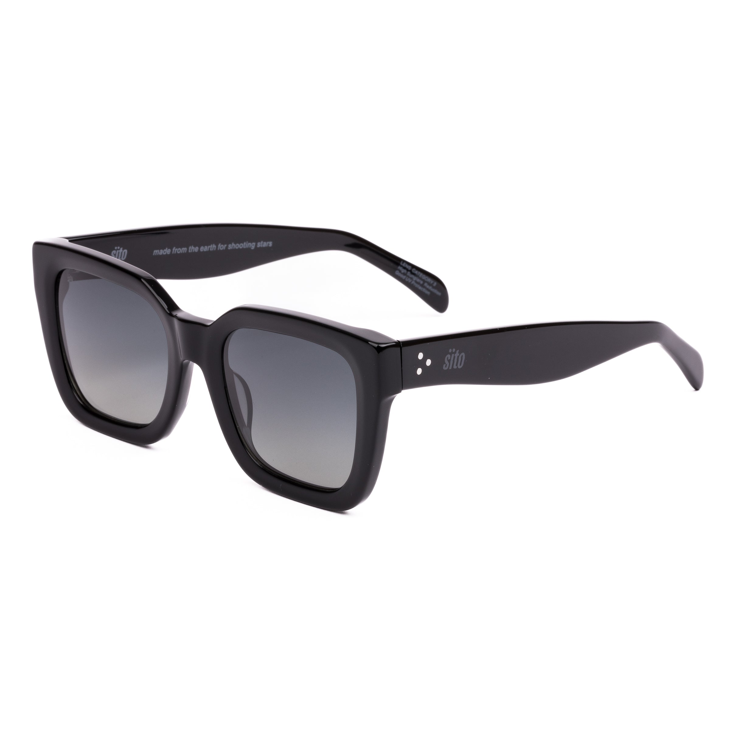 2025年 theory luxe SOLEILE HARLOW SATIN Harlow : Black / Square Stylish Sunglasses – sito shades USA