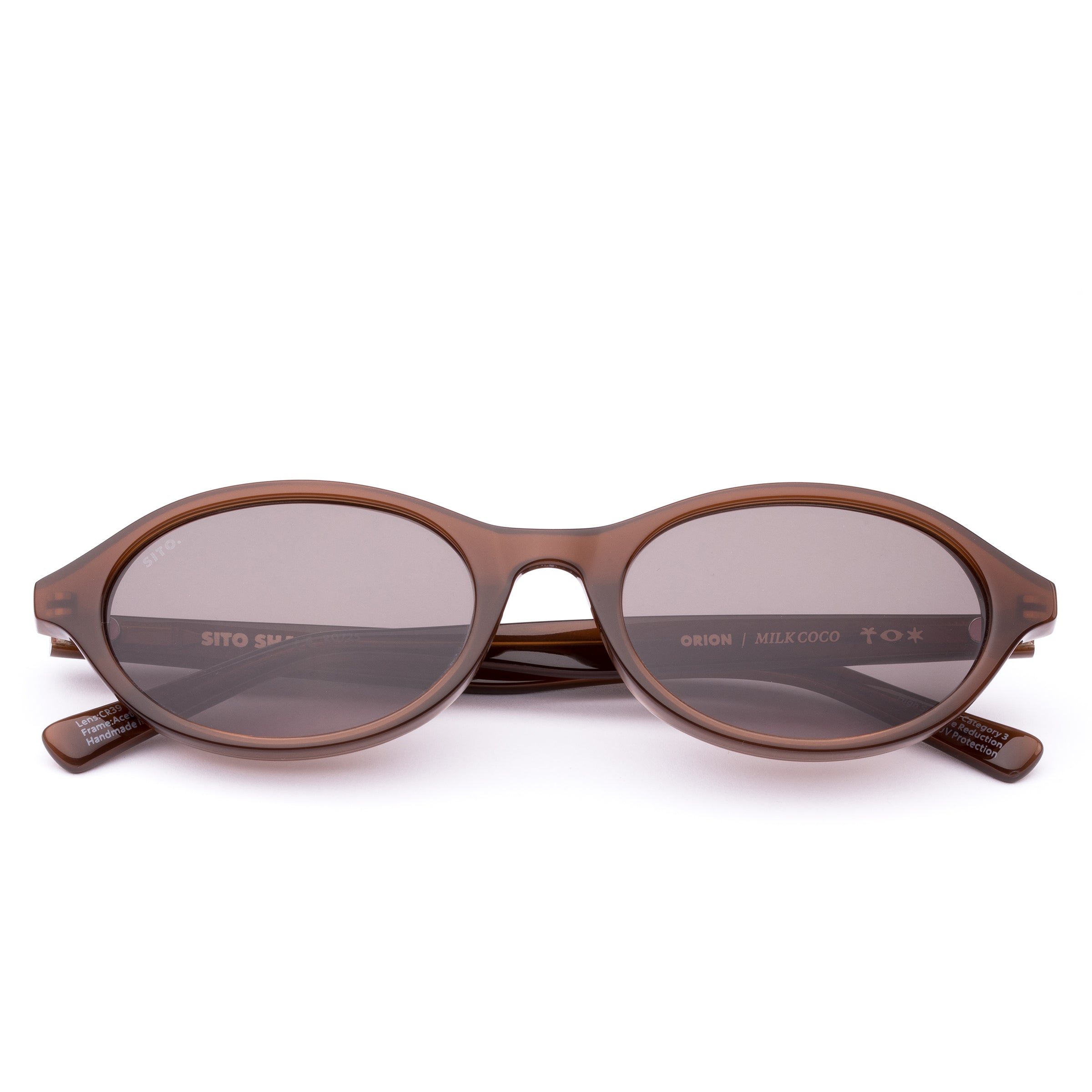 Orion : Milky Coco / Oval Shaped Sunglasses for Women – sito